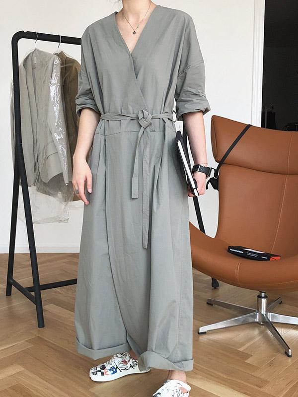 Original Empire Elasticity Wide Leg Jumpsuits